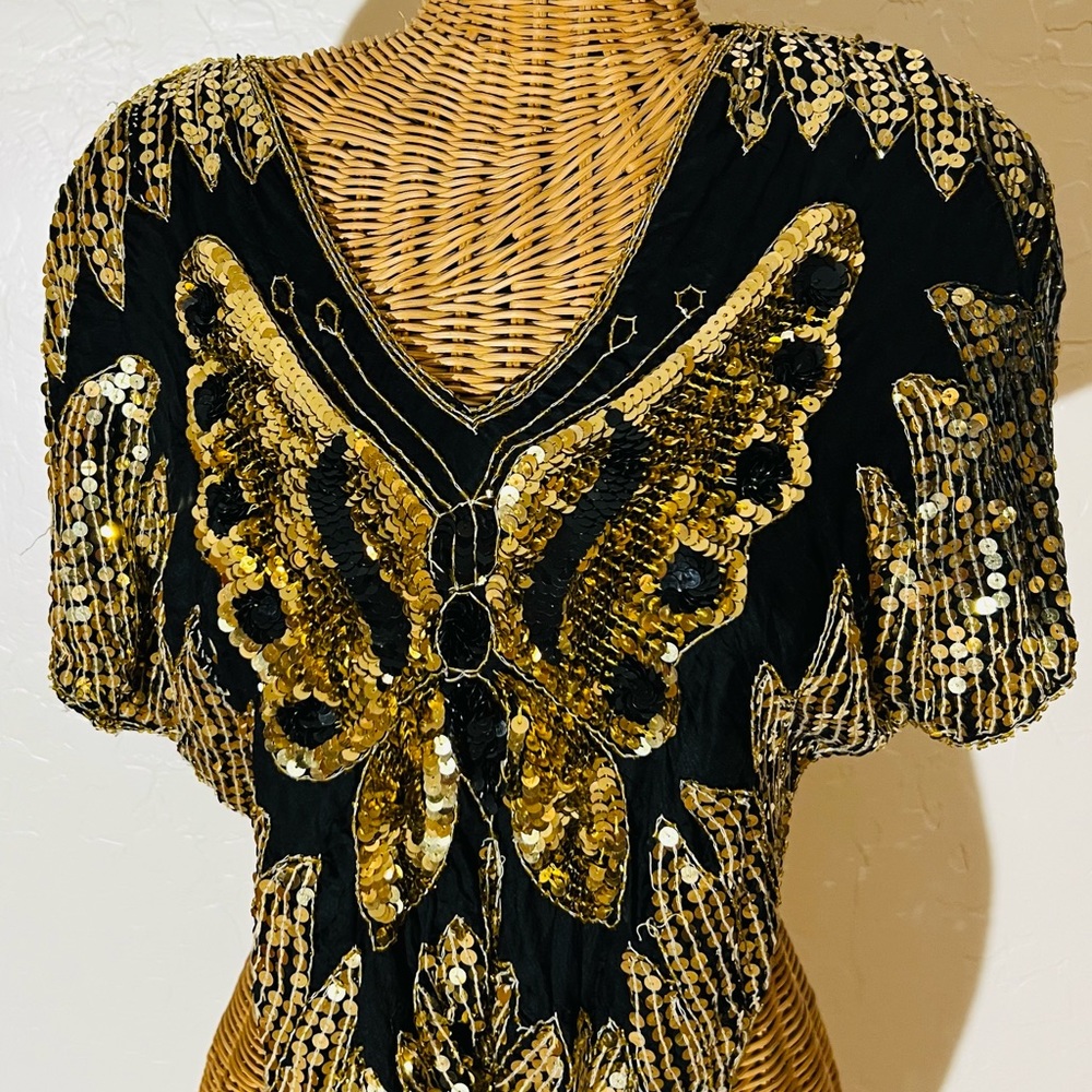 Vintage Disco Butterfly Top